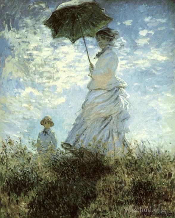 Claude Monet Peinture à l'huile - La Promenade