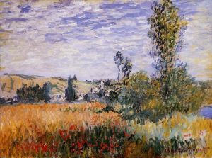 Claude Monet œuvres - Paysage à Vétheuil