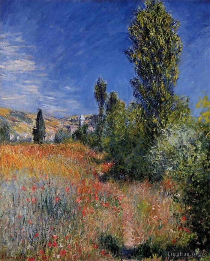 Claude Monet Peinture à l'huile - Paysage sur l'Ile SaintMartin