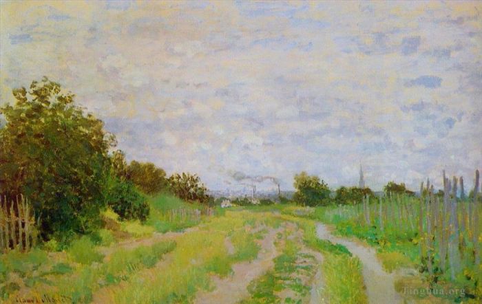 Claude Monet Peinture à l'huile - Ruelle dans les vignes à Argenteuil