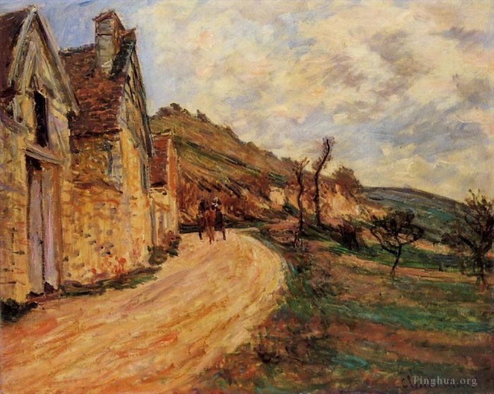 Claude Monet Peinture à l'huile - Les Roches à Falaise près de Giverny