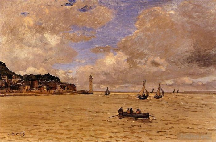 Claude Monet Peinture à l'huile - Phare de l'Hospice
