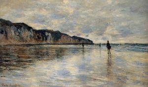 Claude Monet œuvres - Marée basse à Pourville