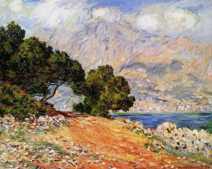 Claude Monet Peinture à l'huile - Méton vu du Cap Martin