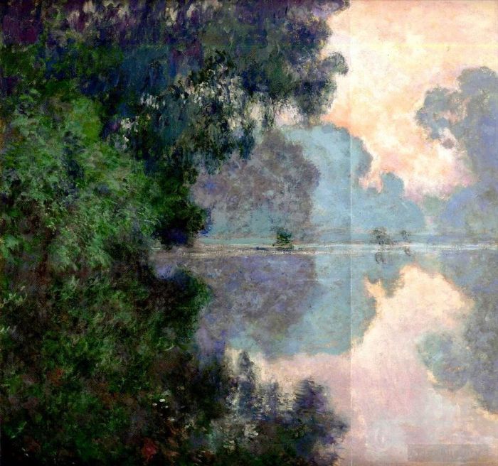 Claude Monet Peinture à l'huile - Matinée sur la Seine près de Giverny
