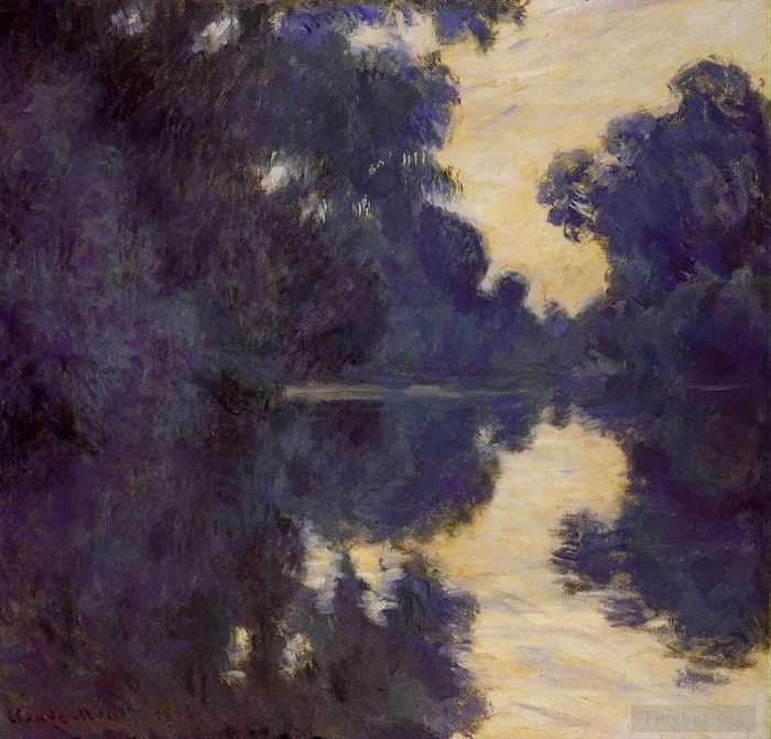 Claude Monet Peinture à l'huile - Matin sur la Seine