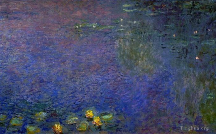 Claude Monet Peinture à l'huile - Détail du centre droit du matin