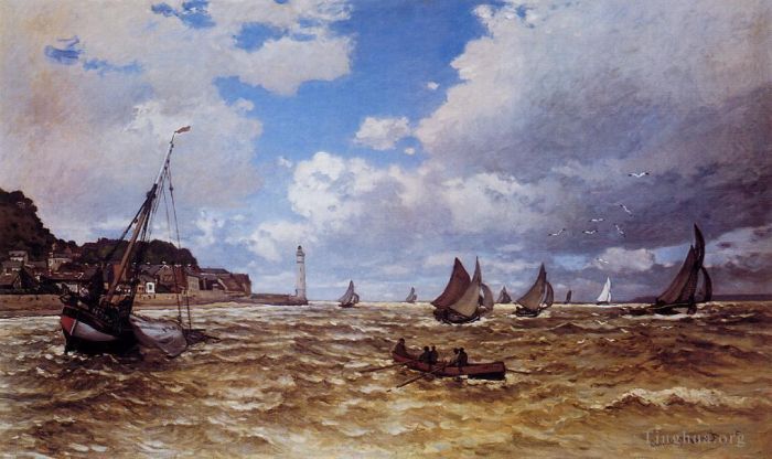 Claude Monet Peinture à l'huile - Embouchure de la Seine à Honfleur