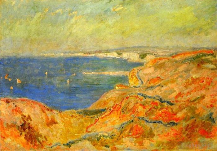 Claude Monet Peinture à l'huile - Sur la Falaise près de Dieppe II