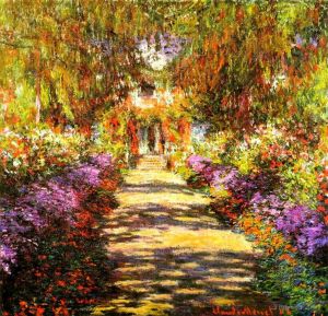 Claude Monet œuvres - Allée dans le jardin de Monet à Giverny