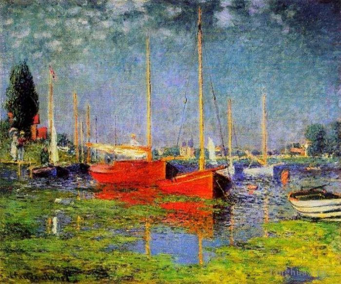 Claude Monet Peinture à l'huile - Bateaux de plaisance à Argenteuil