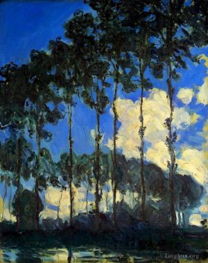 Claude Monet œuvres - Les Peupliers au bord de l'Epte