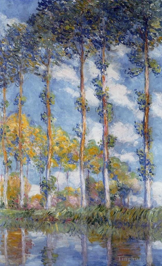 Claude Monet Peinture à l'huile - Peupliers