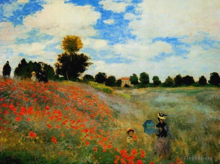 Claude Monet Peinture à l'huile - Coquelicots à Argenteuil