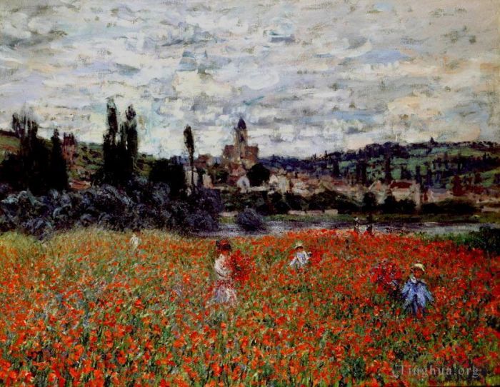 Claude Monet Peinture à l'huile - Coquelicots près de Vétheuilcirca