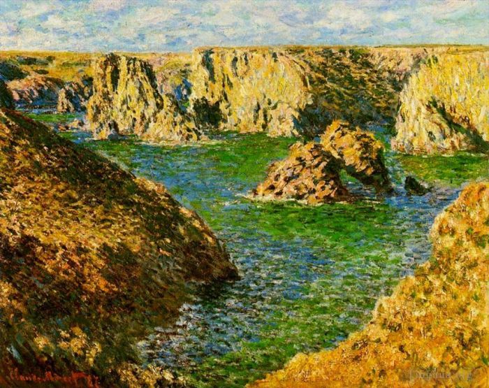 Claude Monet Peinture à l'huile - Port Donnant Belle-Île
