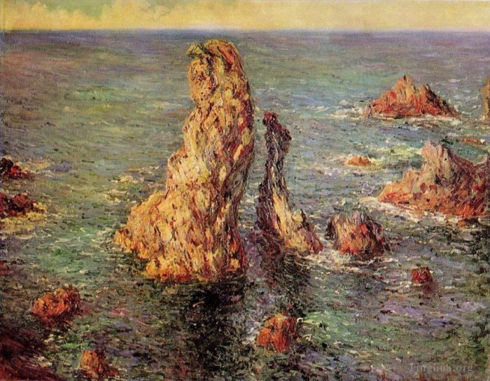 Claude Monet Peinture à l'huile - Pyramides à PortCoton