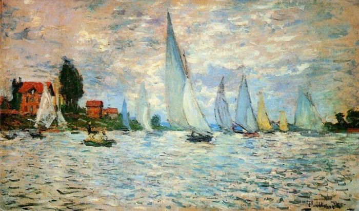 Claude Monet Peinture à l'huile - Régate à Argenteuil II
