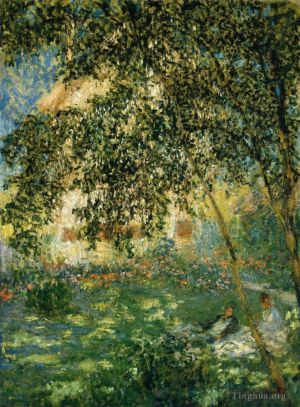 Claude Monet œuvres - Détente au Jardin d'Argenteuil