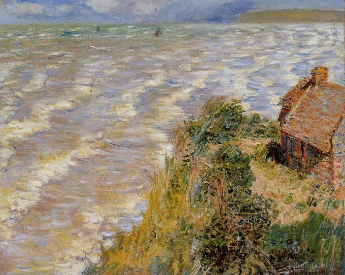 Claude Monet Peinture à l'huile - Marée montante à Pourville