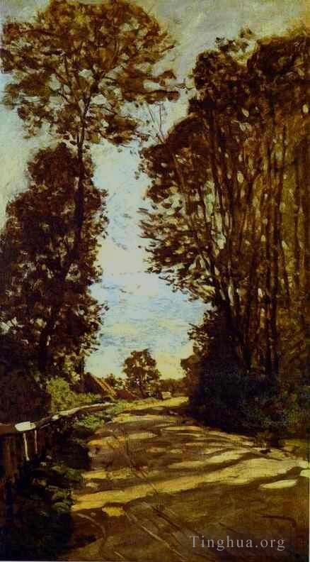 Claude Monet Peinture à l'huile - Route de la Ferme Saint-Siméon