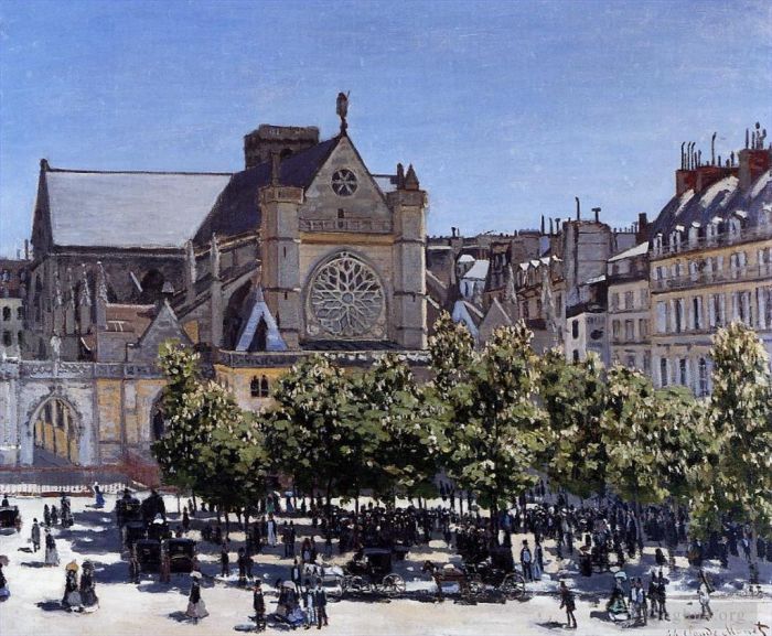 Claude Monet Peinture à l'huile - SaintGermainl Auxerrois