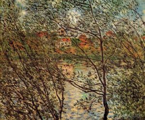 Claude Monet œuvres - Le printemps à travers les branches