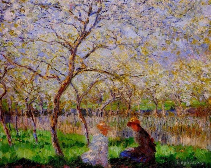 Claude Monet Peinture à l'huile - Printemps