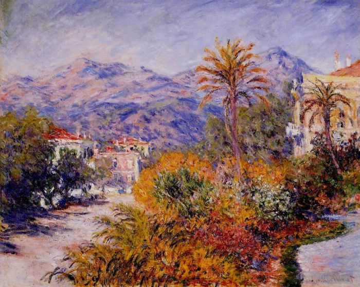 Claude Monet Peinture à l'huile - Rue Romada à Bordighera