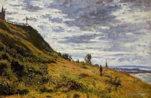 Claude Monet œuvres - Se promener sur les falaises de SainteAdresse