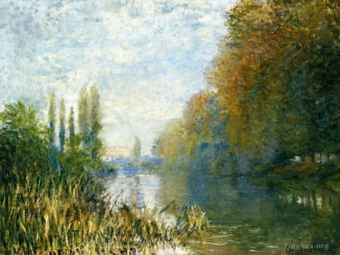 Claude Monet Peinture à l'huile - Les quais de Seine en automne