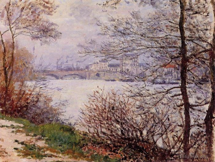 Claude Monet Peinture à l'huile - Les Bords de Seine Île de la GrandeJatte