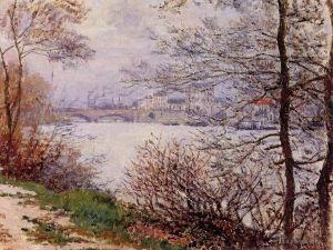 Claude Monet œuvres - Les Bords de Seine Île de la GrandeJatte
