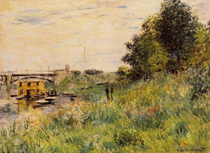 Claude Monet Peinture à l'huile - Les quais de Seine au pont d'Argenteuil