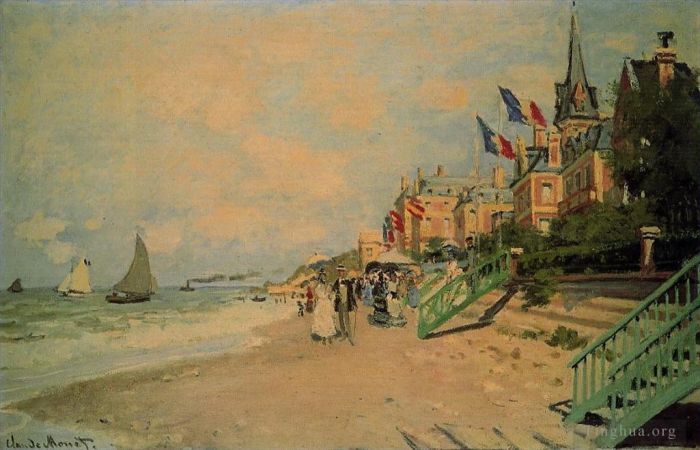 Claude Monet Peinture à l'huile - La Plage de Trouville II