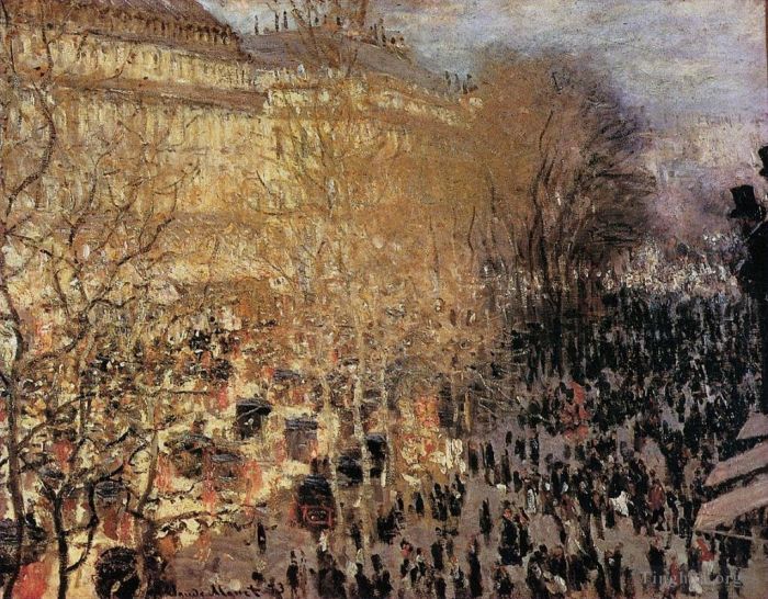 Claude Monet Peinture à l'huile - Le boulevard des Capucines