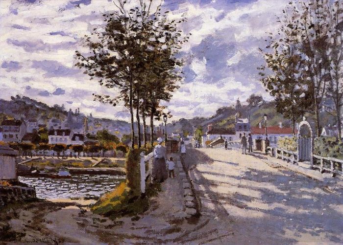 Claude Monet Peinture à l'huile - Le pont de Bougival