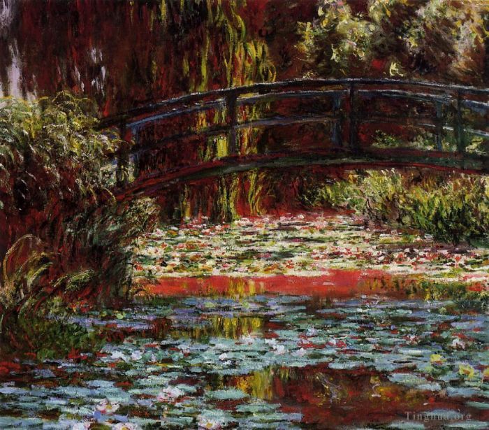 Claude Monet Peinture à l'huile - Le pont sur l'étang aux nénuphars