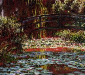 Claude Monet œuvres - Le pont sur l'étang aux nénuphars
