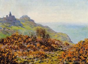 Claude Monet œuvres - L'église de Varengeville et les gorges des Moutiers