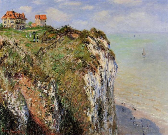 Claude Monet Peinture à l'huile - La falaise de Dieppe