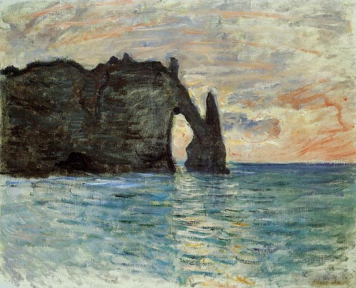 Claude Monet Peinture à l'huile - La Falaise d'Etretat