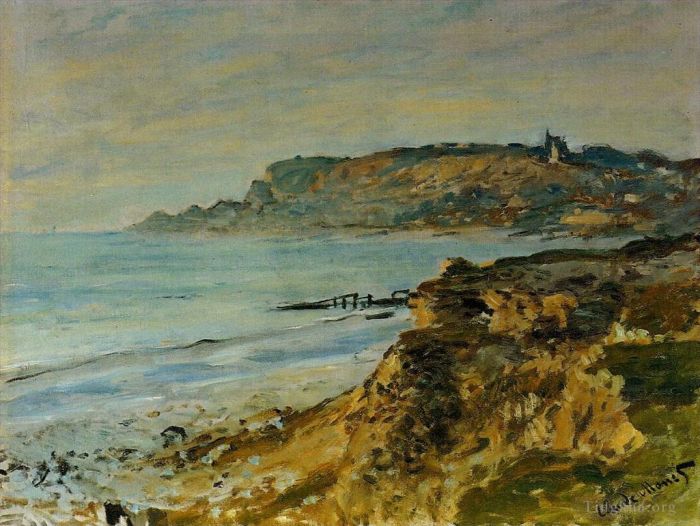 Claude Monet Peinture à l'huile - La Falaise de SainteAdresse