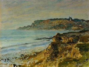 Claude Monet œuvres - La Falaise de SainteAdresse