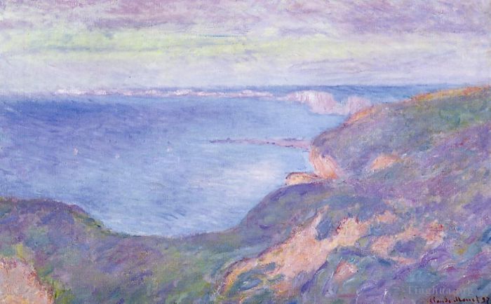 Claude Monet Peinture à l'huile - La Falaise près de Dieppe