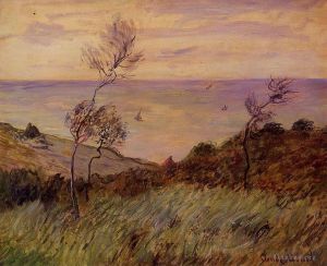 Claude Monet œuvres - Les Falaises de Varengeville Coup de Vent