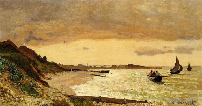 Claude Monet Peinture à l'huile - La Côte à SainteAdresse