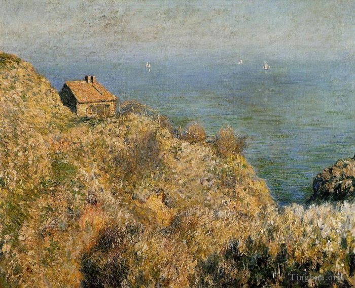 Claude Monet Peinture à l'huile - La Maison du Pêcheur à Varengeville