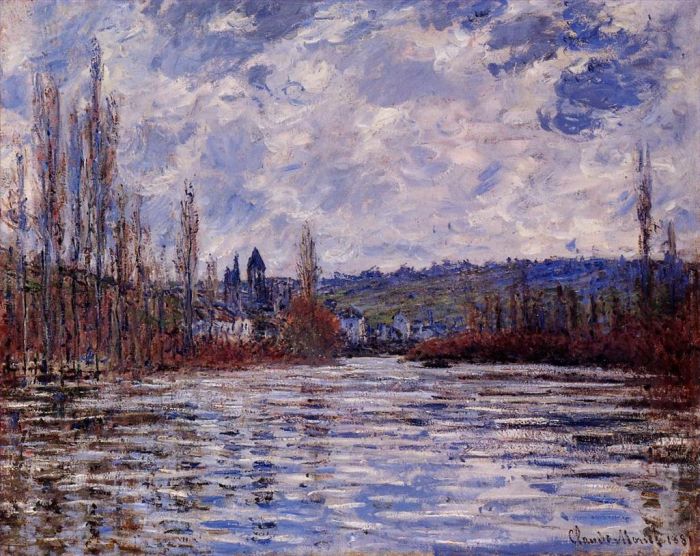 Claude Monet Peinture à l'huile - La crue de la Seine à Vétheuil