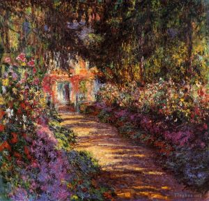 Claude Monet œuvres - Le jardin fleuri